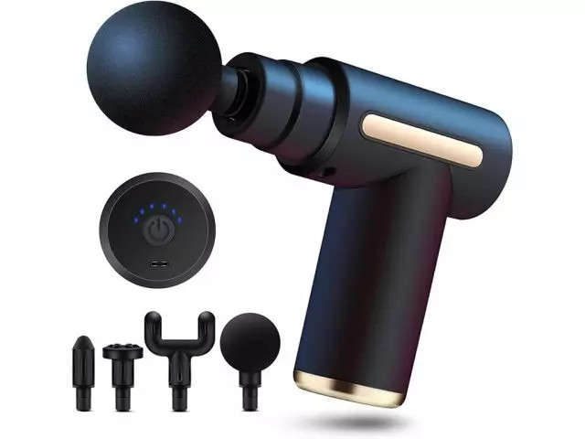 ماساژور تفنگی بدن قابل شارژ پادوم Padom Massage Gun for Pain Relief with 4 Massage Heads