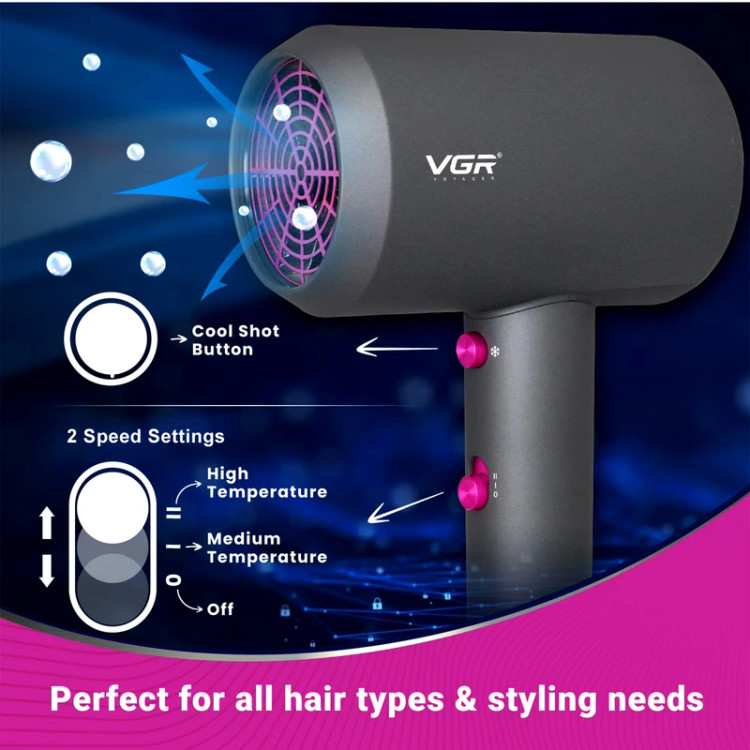 سشوار حرفه ای وی جی ار مدل v-400