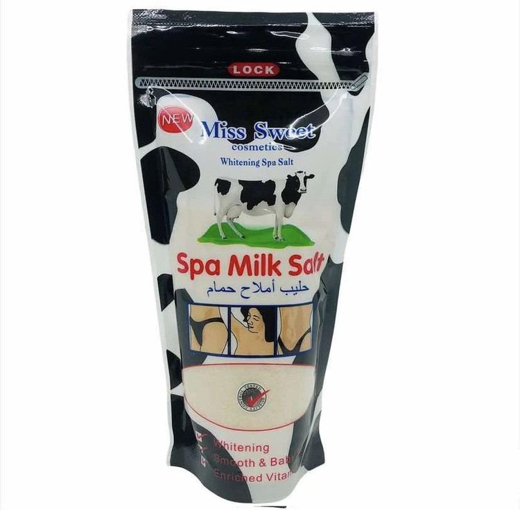 شیر نمک کلاژن ویتامین E سفید کننده و اسکراب بدن صاف کننده پوست 300 گرم