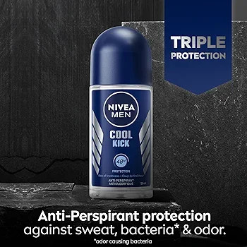 مام رول-آن دئودورانت ضد تعریق Nivea Cool Kick، 50 میلی لیتر