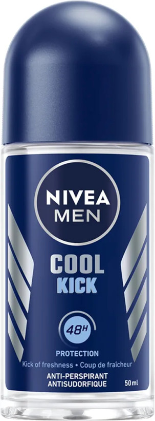 مام رول-آن دئودورانت ضد تعریق Nivea Cool Kick، 50 میلی لیتر