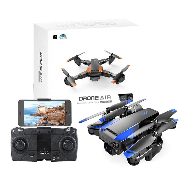 پهباد با دوربین DROE AIR Pro Air Professional Drone Wifi Fpv Mavic 4k HD Gimbal Dual 720p با کنترل از راه دور