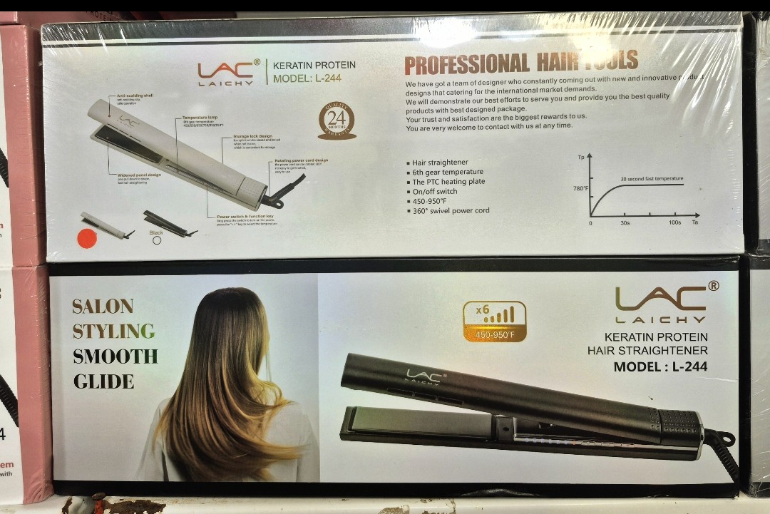 اتو مو حرفه‌ای صفحه باریک LAC مدل L-244