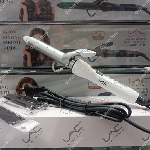 فر کننده مو حالت دهنده مو لایچی مدل KERATIN PROTEIN 25MM HAIR CURLER LAICHY L-31