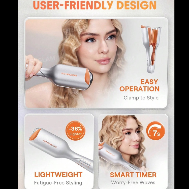 فر کننده مو ساحلی شیگلم مدل Sheglam Beach Babe Hair Waver