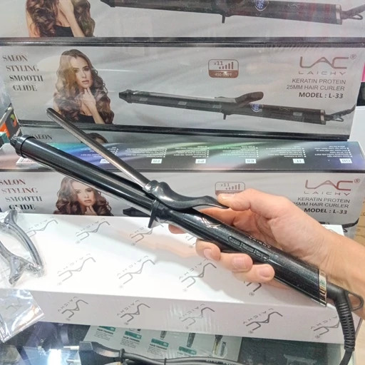 فرکننده مو لایچی میله بلند مدل KERATIN PROTEIN 25MM HAIR CURLER LAICHY L-33
