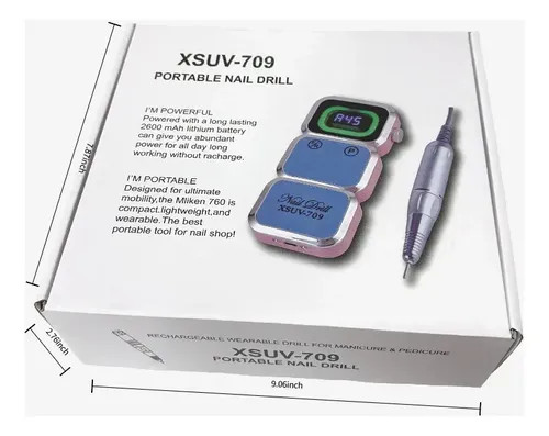 دستگاه سوهان ناخن برقی قابل حمل رومیزی سوهان/دریل ناخن مدل Xsuv-709