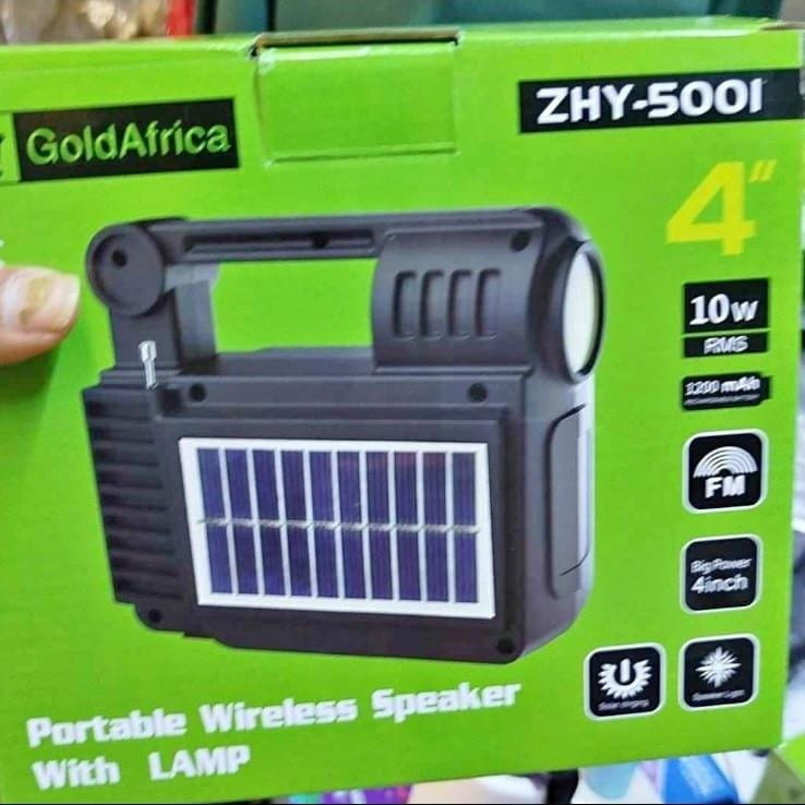 چراغقوه خورشیدی چندمنظوره، اسپیکر دارای رادیو و بلوتوث مدل HZY-5001