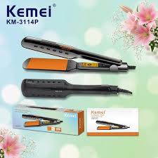 اتوی مو سرامیکی کیمی مدل KM-3114P با قابلیت تنظیم دما