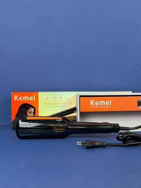 اتوی مو سرامیکی کیمی مدل KM-3114P با قابلیت تنظیم دما