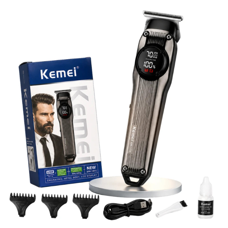 ماشین اصلاح موی سر و صورت شارژی Kemei مدل KM-1361