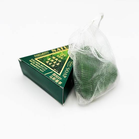 صابون سبز مثلثی ضد ریزش و تقویت کننده ریشه مو برند NATURE (ترکیب گیاهی))