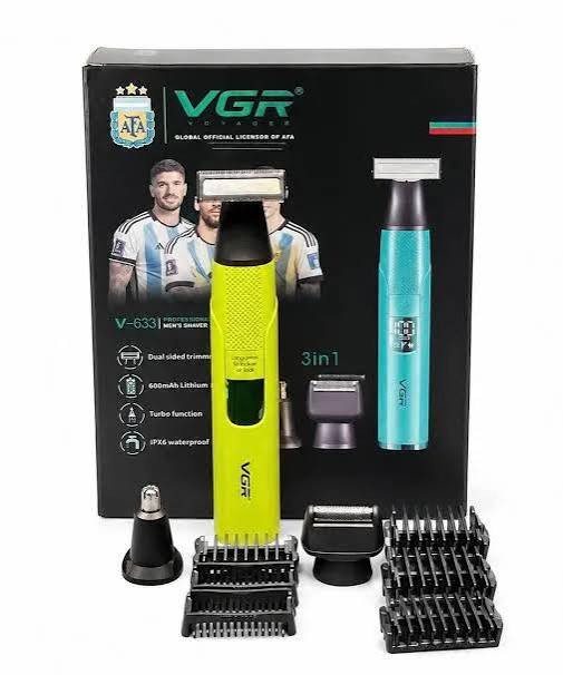 ماشین اصلاح وی جی آر مدل VGR-633 با تکنولوژی برش مستقیم ضد آب