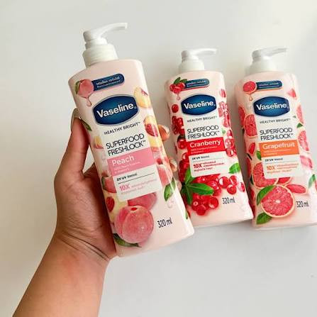 لوسیون بدن وازلین هلو Healthy Bright Superfood Freshlock™ Peach – حجم 320 میل