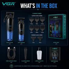 ست دو تیکه ماشین اصلاح حجمزن و خط زن vgr 879 s2