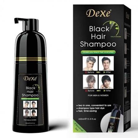 شامپو رنگ موی مشکی دکس dexe Dexe Black Hair Shampoo 400 ML