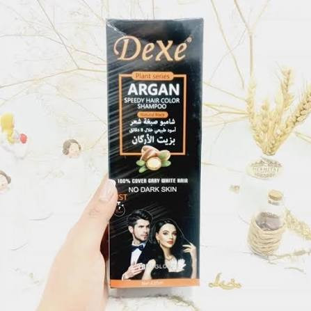 شامپو رنگ مشکی دکس dexe حاوی آرگان 420 میل کانادا